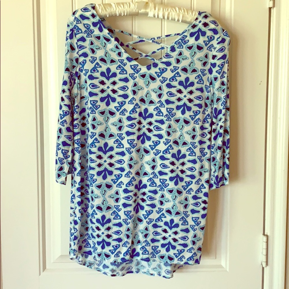 All For Color 3/4 Sleeve Blouse